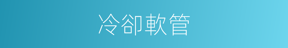 冷卻軟管的同義詞