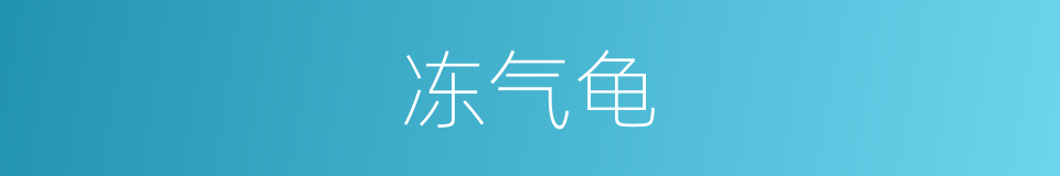 冻气龟的同义词