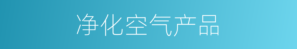 净化空气产品的同义词