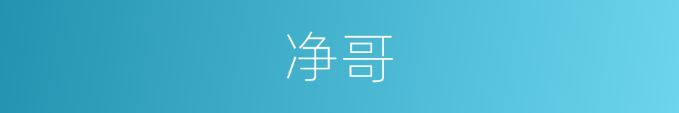 净哥的同义词