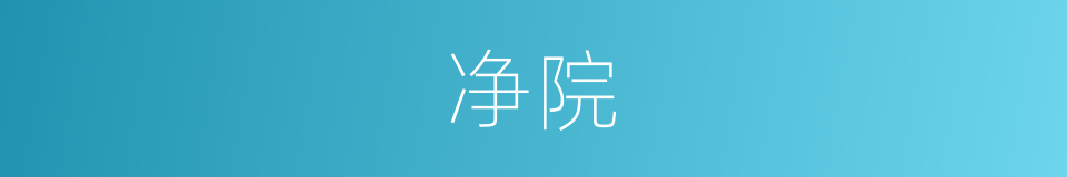 净院的意思