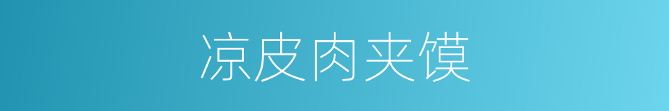 凉皮肉夹馍的同义词