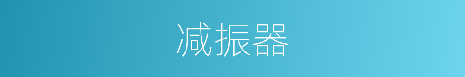 减振器的同义词