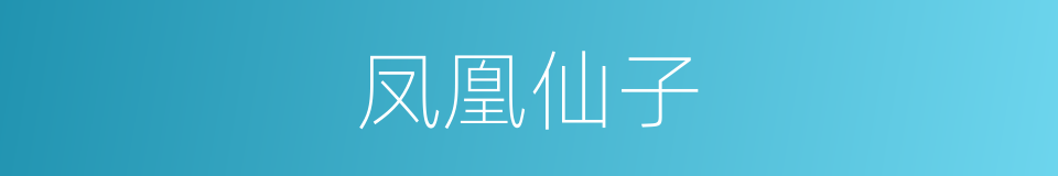 凤凰仙子的同义词
