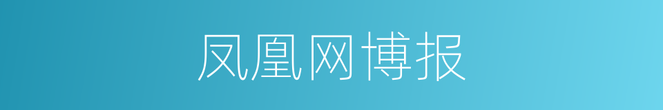 凤凰网博报的同义词