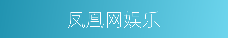 凤凰网娱乐的同义词