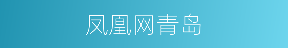 凤凰网青岛的同义词