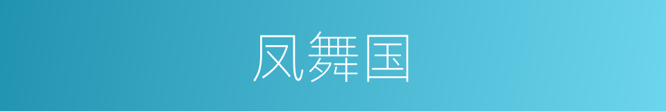 凤舞国的同义词