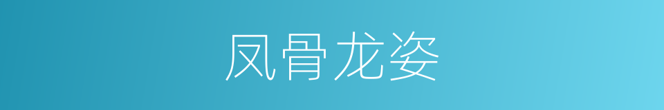 凤骨龙姿的意思