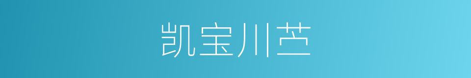 凯宝川苎的同义词