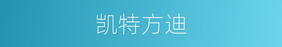 凯特方迪的同义词