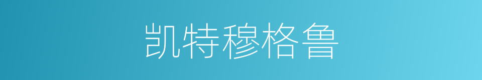 凯特穆格鲁的同义词