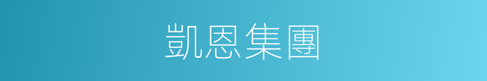 凱恩集團的同義詞