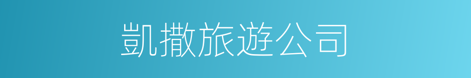 凱撒旅遊公司的同義詞