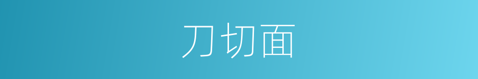 刀切面的同义词