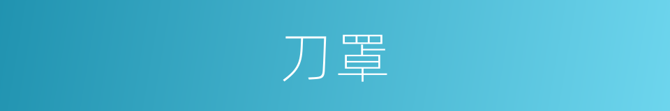 刀罩的同义词