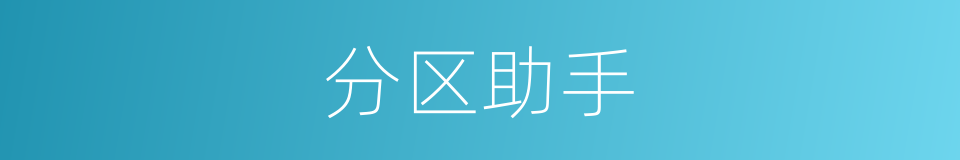 分区助手的同义词