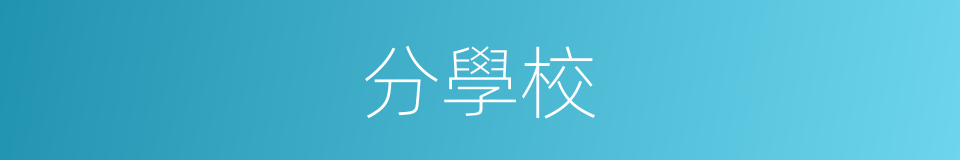 分學校的同義詞