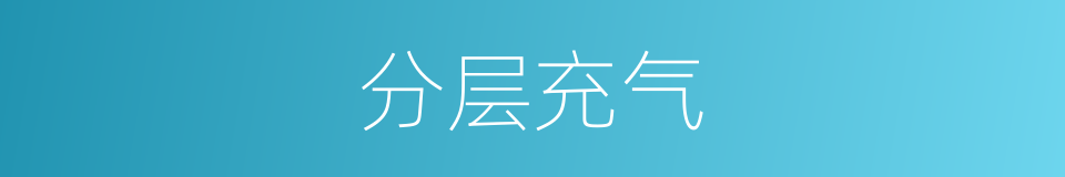 分层充气的同义词