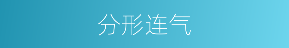 分形连气的意思