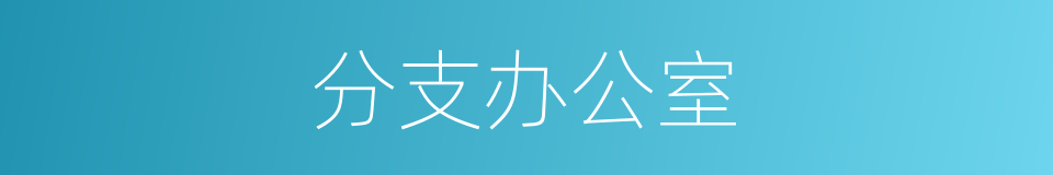 分支办公室的同义词