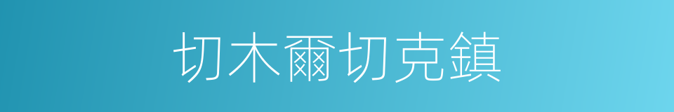 切木爾切克鎮的同義詞