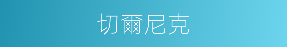 切爾尼克的同義詞