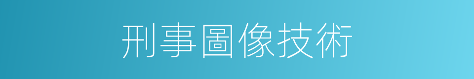 刑事圖像技術的同義詞