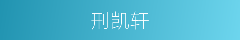 刑凯轩的同义词