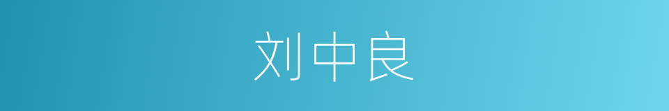 刘中良的同义词