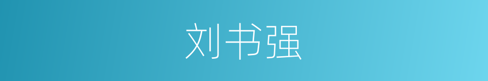 刘书强的同义词