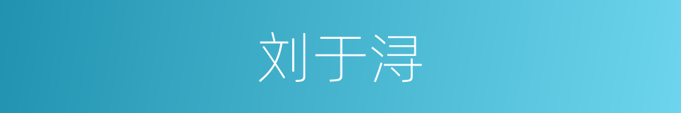刘于浔的同义词