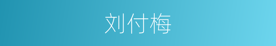 刘付梅的同义词