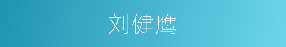 刘健鹰的同义词