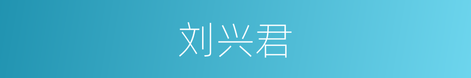 刘兴君的同义词