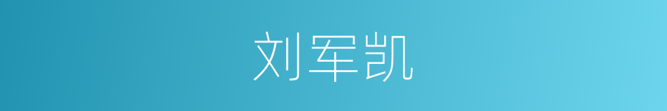 刘军凯的同义词