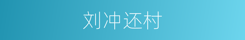 刘冲还村的同义词