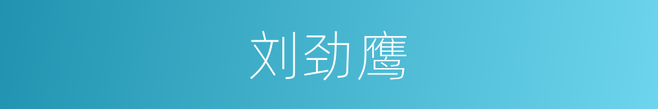 刘劲鹰的同义词