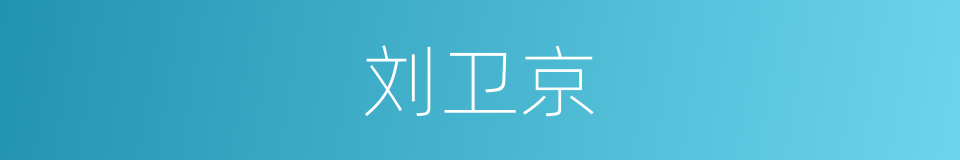 刘卫京的同义词