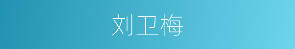 刘卫梅的同义词