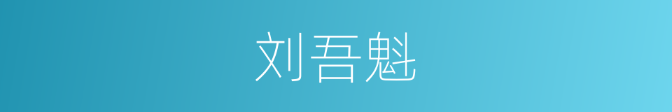 刘吾魁的同义词