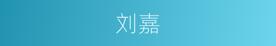 刘嘉的同义词