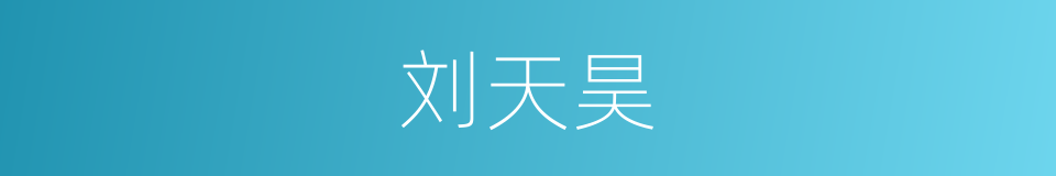刘天昊的同义词