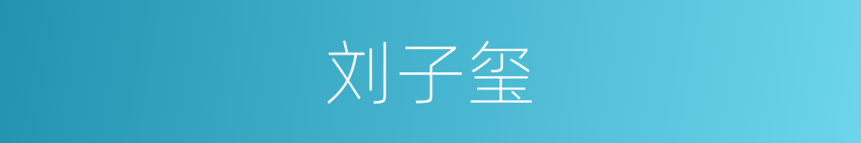 刘子玺的同义词