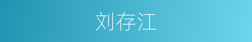 刘存江的同义词