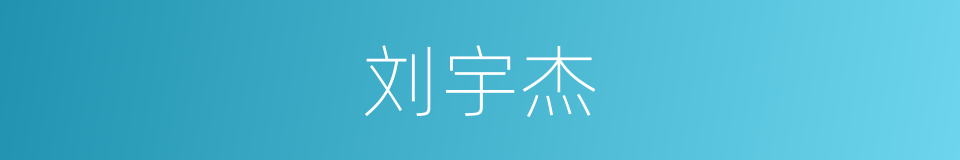 刘宇杰的同义词