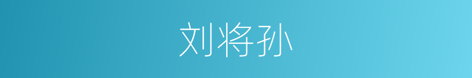 刘将孙的同义词