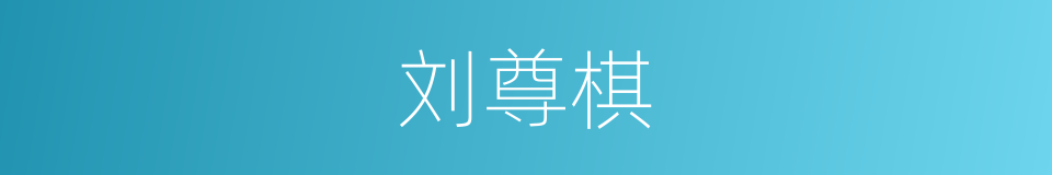 刘尊棋的同义词