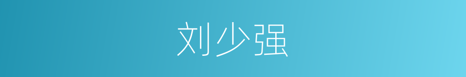 刘少强的同义词