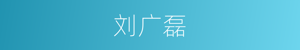 刘广磊的同义词